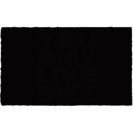Configuracion 24 x 36 in. Black Beauty Rectangular Doormat CO2828540